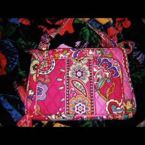 Pink swirls purse